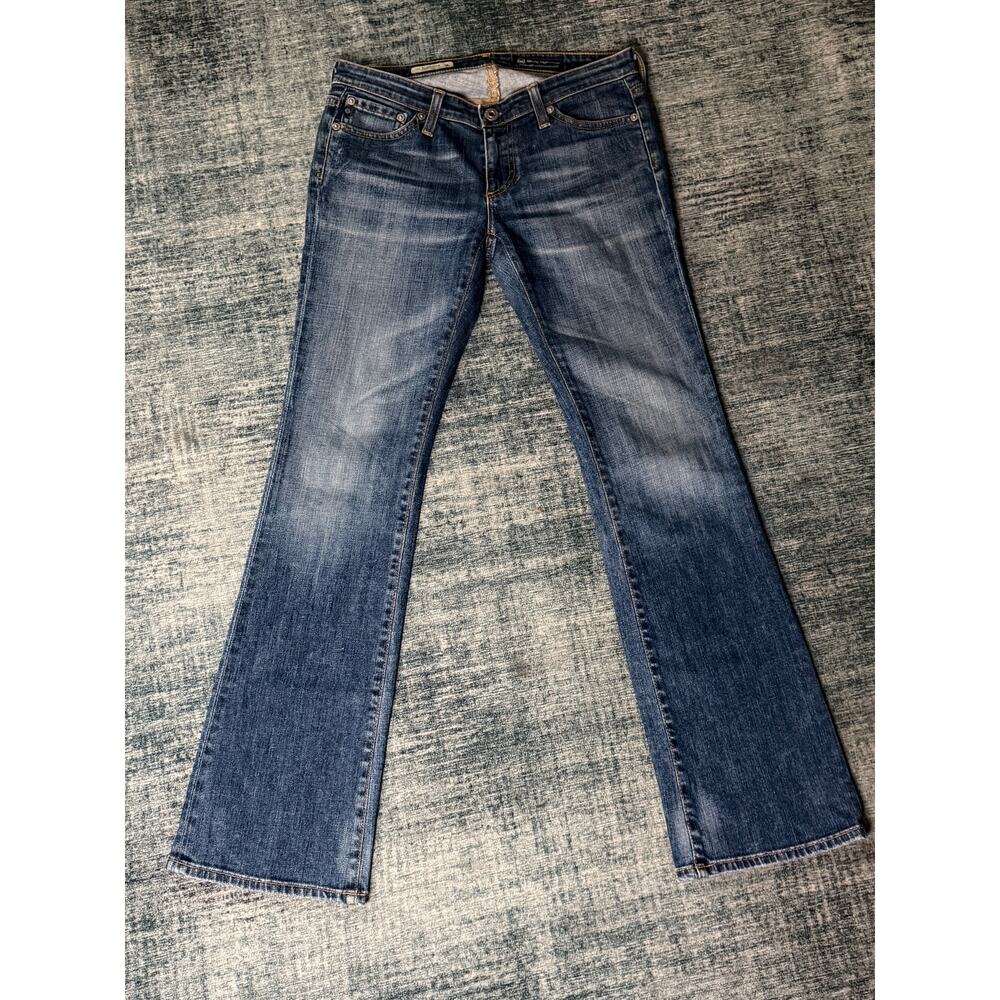 AG Adriano Goldschmied Angelina Petite Boot Cut Jeans 26R Dark Wash USA